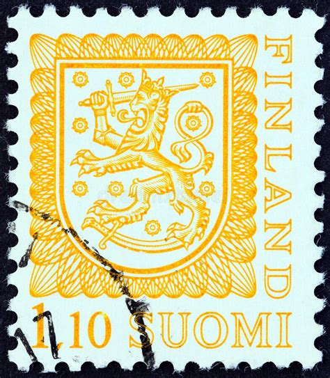 Finland Circa 1979 A Stamp Printed In Finland Shows National Arms