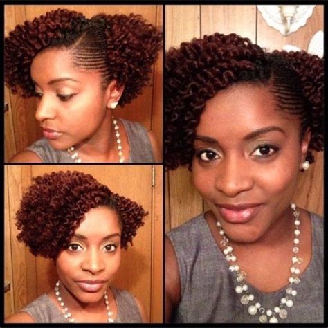 Natural Hair Glory Tiny Cornrows And Twist Out Follow For More