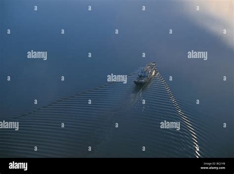 Aerial View Of Cargo Ship Cook Inlet Southcentral Ak Stock Photo Alamy
