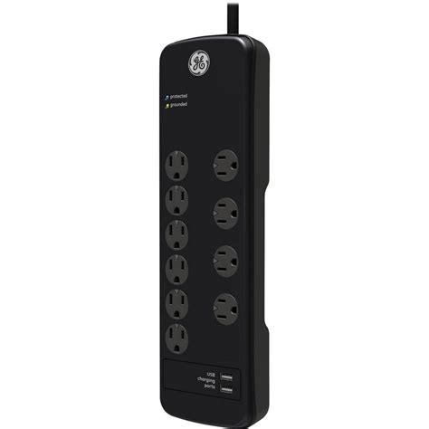 Ge Pro Surge Protector With 10 Outlets And 2 Usb Charging Ports