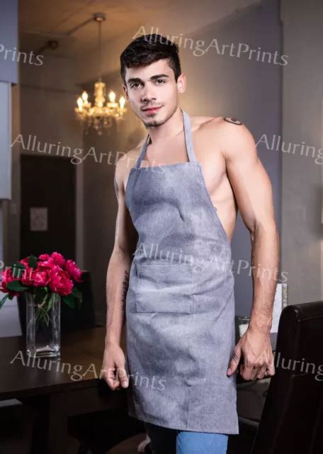 Ashton Summers Male Model Print Beefcake Handsome Shirtless Muscular