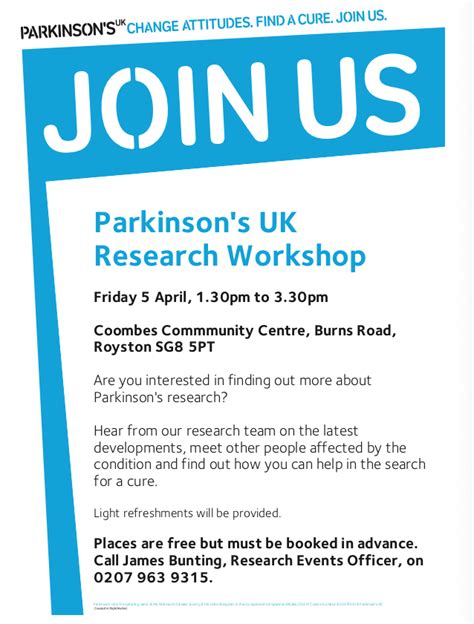 Parkinsons Uk Research Workshop Rigeast