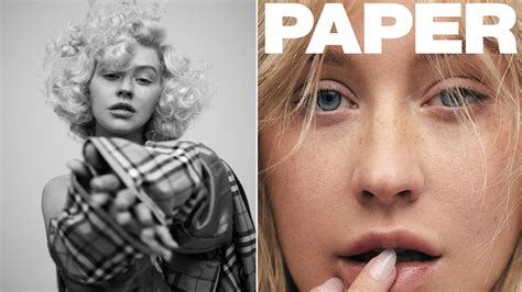 Stripped Christina Aguilera Goes Makeup Free For Paper Magazine Cover