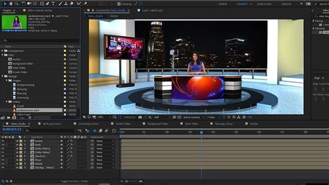 News Studio After Effects and Premiere Template Free | Virtual studio