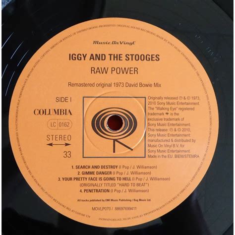 Iggy And The Stooges Raw Power Vinyl Garrymax