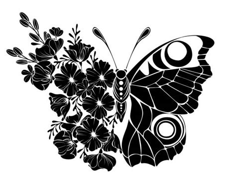 Butterfly On Flower Clipart