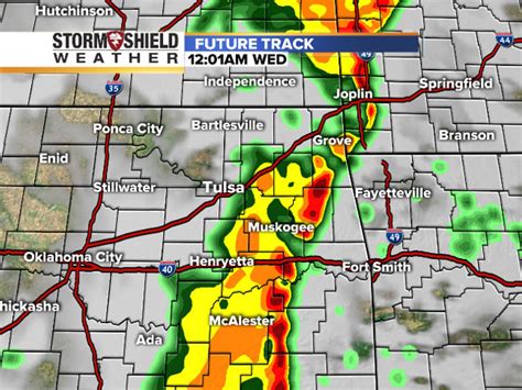 Severe Weather Is Forecasted For Tuesday In Oklahoma Timeline Of Radar