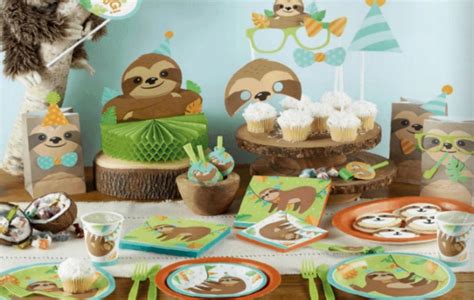 Sloth Party Supplies Party Bags And Supplies