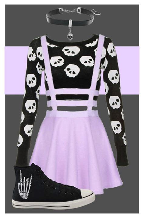 Skulls Pastel Goth Skeleton By Magic Lover Girl Liked On Polyvore
