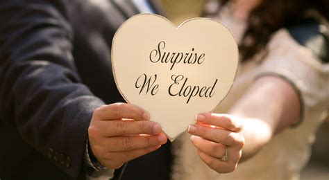 Surprise We Eloped Elopement Announcement Letterpress Wedding Invitations Letterpress Wedding
