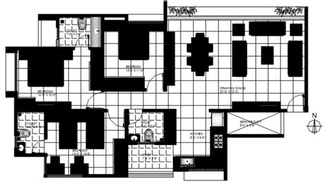 2 D Cad Drawing Of Plan Of Flooring Tiles Auto Cad Software Cadbull