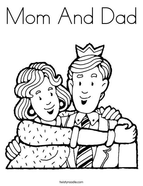 Mom And Dad Coloring Page Mom Coloring Pages Coloring Pages Fathers
