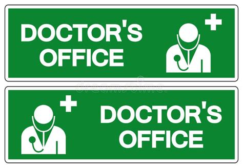 Doctor Office Symbol Sign Vector Illustration Isolate On White
