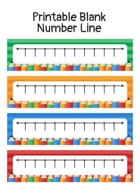 Blank Number Line Printable