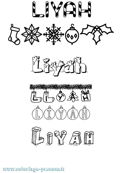 Coloriage Du Prénom Liyah à Imprimer Ou Télécharger Facilement
