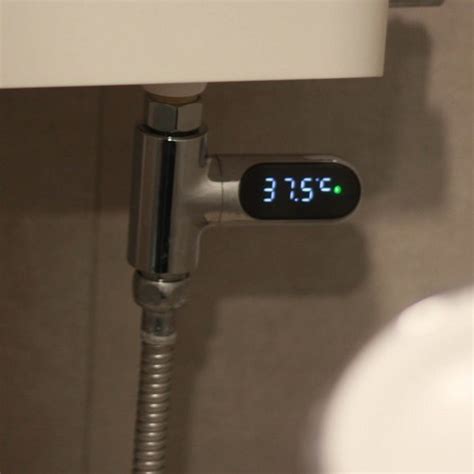 샤워기 온도계 LED 목욕 물 온도 표시 수온계 완벽한 샤워 시간을 위한 도구