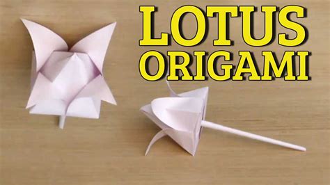 New Origami 3d Lotus Flower Tutorial Origami