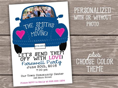 Moving Party Invitations