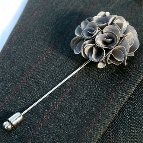 Chic Handmade Flower Boutonniere Lapel Pin Mens Wedding Accessory Dolgy Lapel Pins Mens
