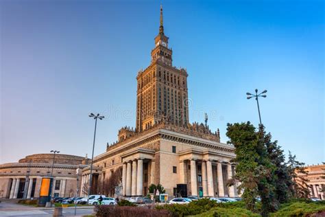 Architecture Of Warsaw With The Palace Of The Culture And Science