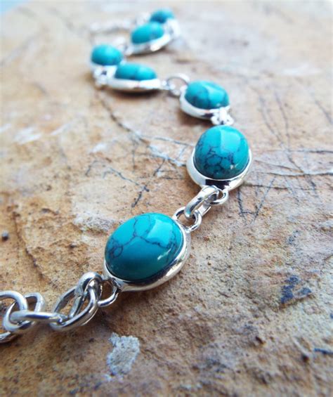 Sterling Silver Turquoise Bracelet