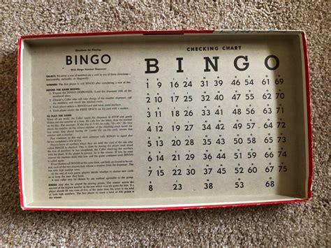 Vintage 1959 Whitman Bingo Game 4709 3762093622