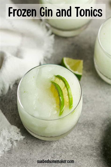 frozen gin and tonics are the perfect summertime cocktail blend frozen tonic water cubes with