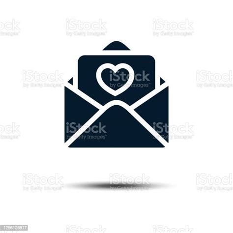 Vektor Ikon Surat Cinta Amplop Ilustrasi Desain Eps 10 Ilustrasi Stok