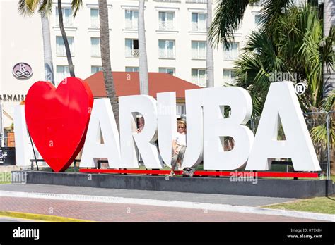 I Love Aruba Sign Lloyd G Smith Blvd Oranjestad Aruba Abc