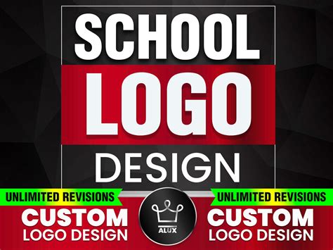 School Logo Design Custom School Logo Design Service I Will Etsy