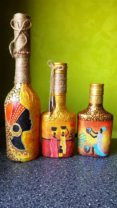 Pin By Наталья Украина On мои работы Bottle Art Bottles Decoration