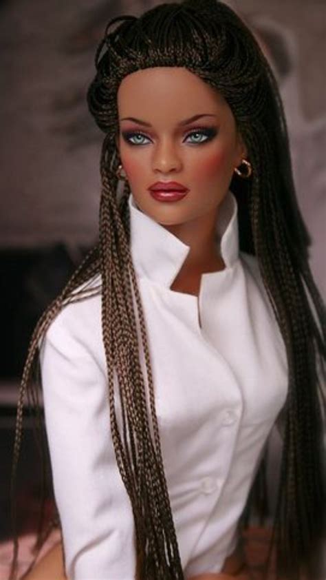 Pin By Home On African American Dolls Beautiful Barbie Dolls Black Doll Barbie Hair