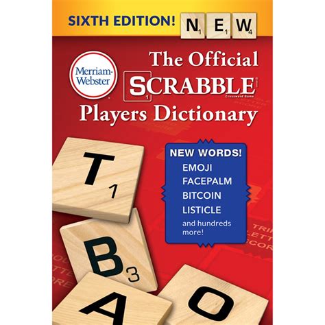 The Official Scrabble Players Dictionary 6th Ed Trade Paperback Mw