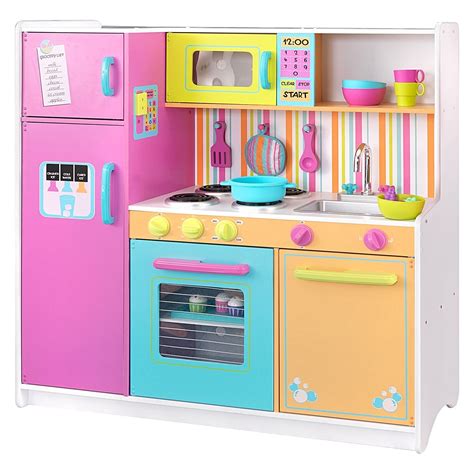 Deluxe Big And Bright Play Kitchen By Kidkraft Play Kitchen Bright