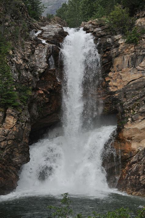 Trick Falls National Parks Glacier National Park Waterfall Hikes