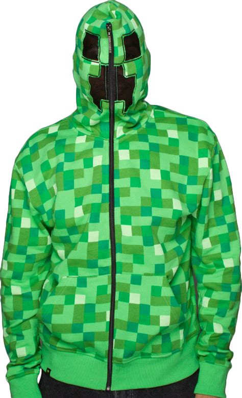 Худи | купить bape zip hoodie за 19319 руб. Minecraft - Creeper Green Premium Zip-Up Hoodie