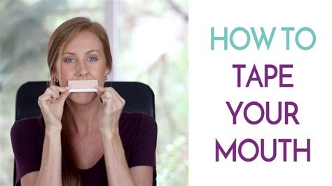 How To Tape Your Mouth Myofunctional Therapy Mouth Sleep Apnea