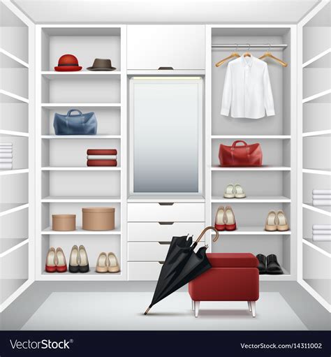 These are five closet cleanout tips that will help you create a closet full of pieces you love. Cloakroom closet Royalty Free Vector Image - VectorStock