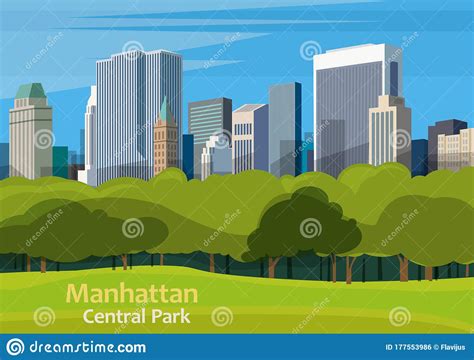Central Park Urban Park In Manhattan New York City United State