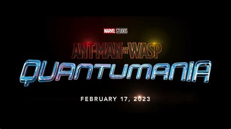 Ant Man And The Wasp Quantumania Logo Title Phase 4 Marvel Studios