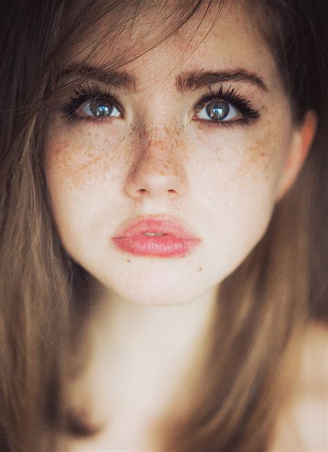 Depth Of Field Looking At Camera Teenager Freckles Human Body Part