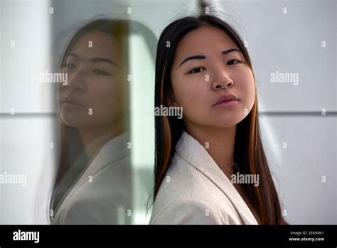 Woman Against The Wall Hi Res Stock Photography And Images Alamy