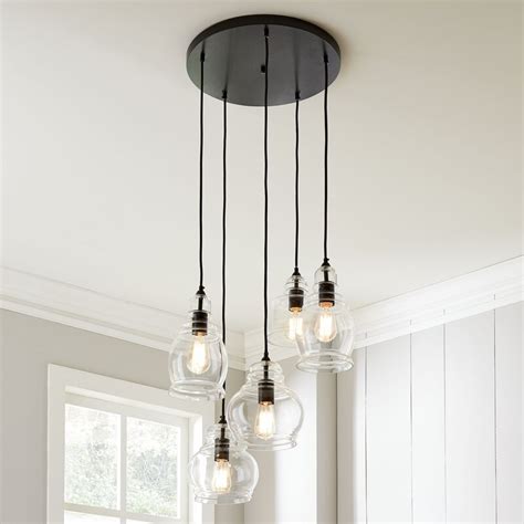 5 Light Cluster Bell Pendant And Reviews Joss And Main