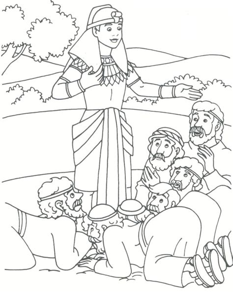 How are coloring pages used in sunday school? Joseph the Patriarch