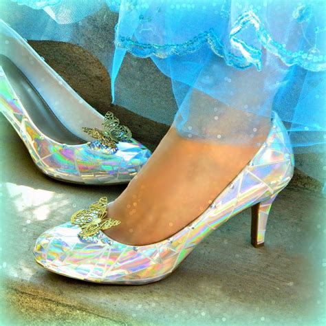 Cinderellas Glass Slippers Diy Cinderella Shoes Glass Slipper Diy Slippers