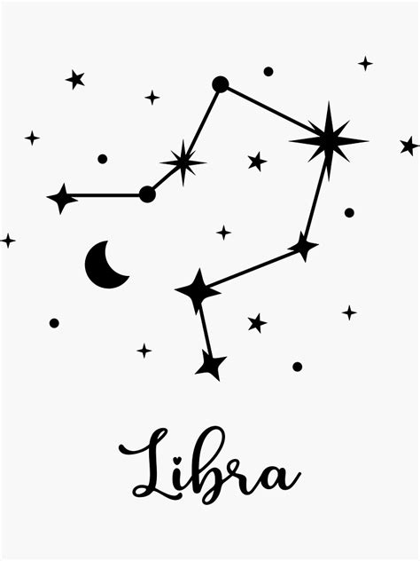Libra Constellation Stars Sticker By Uponstars Libra Constellation