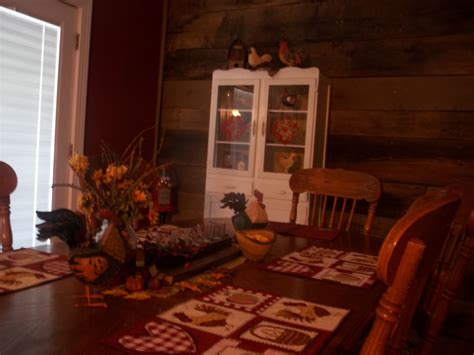 Rustic Rooster Dining Room Barnwood Wall Rustic Dining Room Rustic