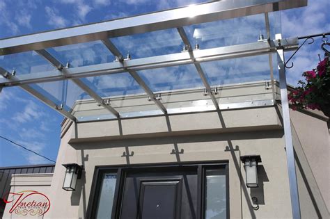 Stainless Steel Glass Canopies Venetian Iron Design Inc