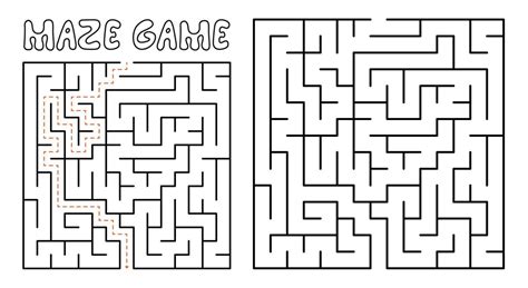 Jogo De Labirinto Para Crianças Quebra Cabeça De Labirinto Complexo