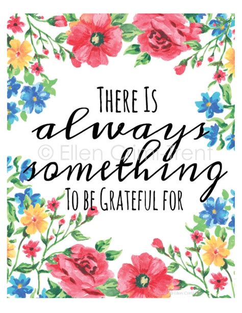 There Is Always Something To Be Grateful For Typography Print Etsy